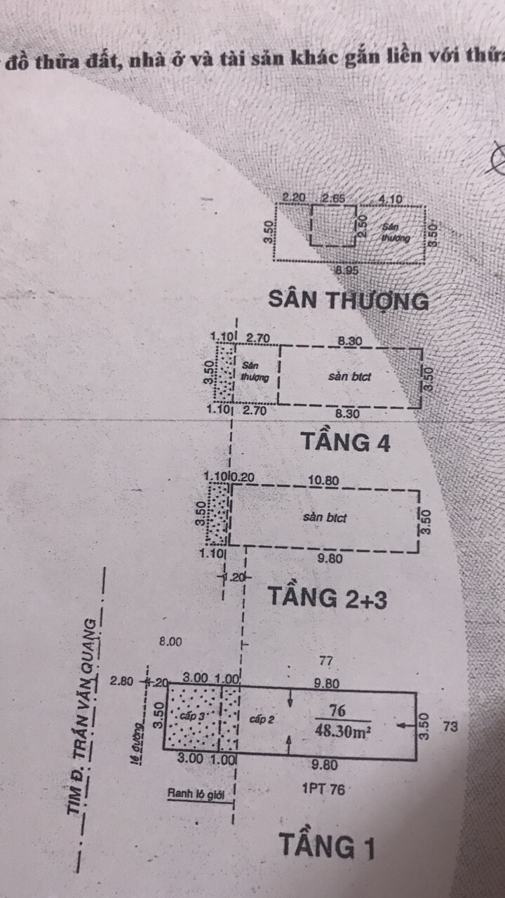 Chính chủ cần cho thuê nhà nguyên căn chính chủ số 124 đường Trần Văn Quang, Tân Bình
