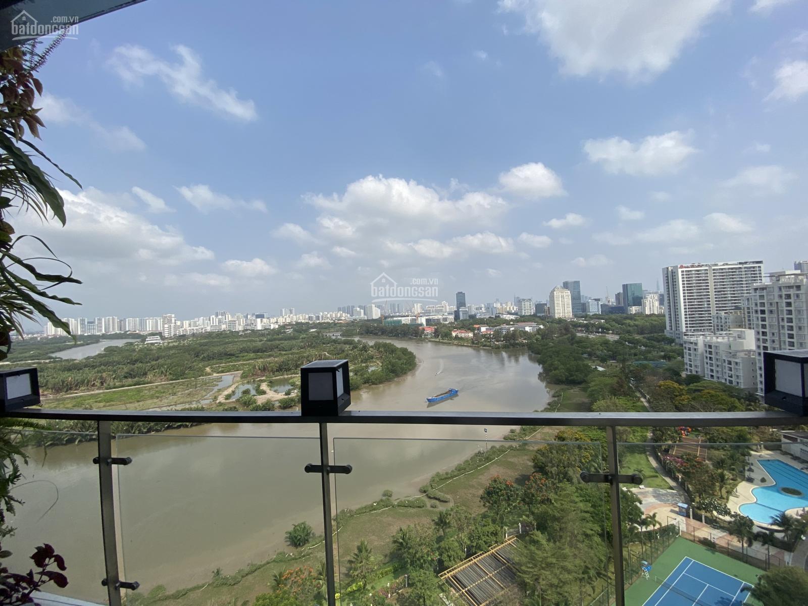 Cho thuê căn hộ cao cấp Riverpark lầu cao view sông, DT: 141m2, giá 30tr/tháng. 