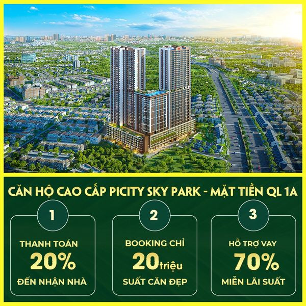  Picity Sky Park Tiện ích nội khu Đẳng Cấp KH chỉ cần 380 triệu sở hữu ngay