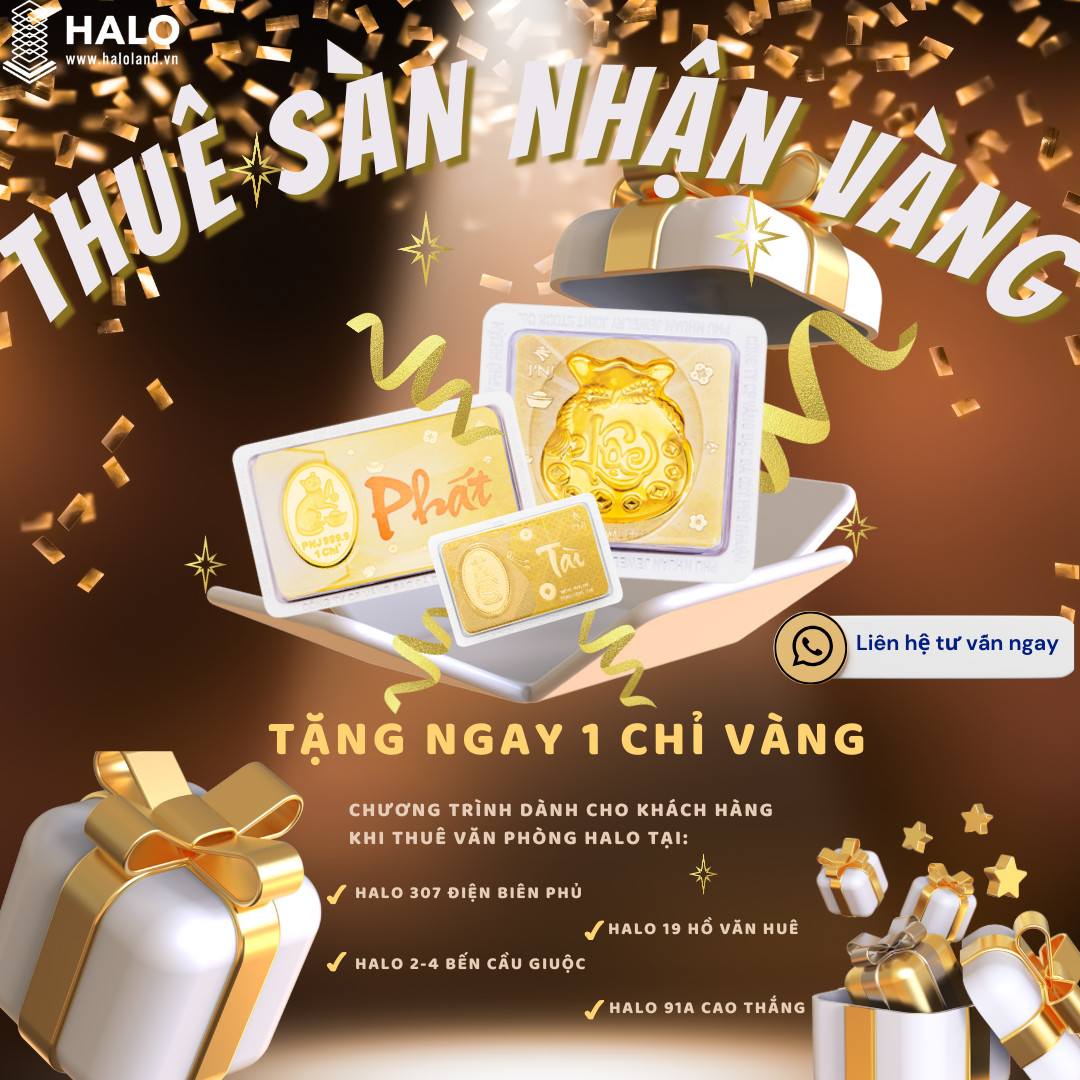 Thuê sàn - Tặng vàng ngay tòa nhà Halo Building Cao Thắng, Q3