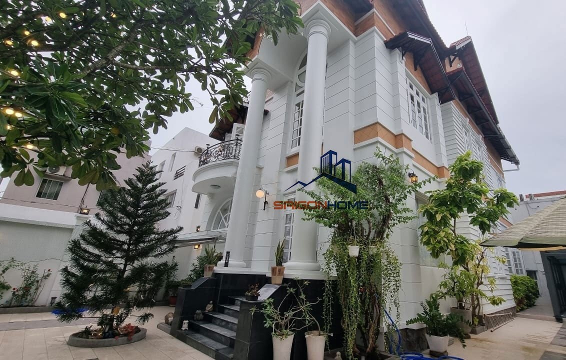 Cho thuê biệt thự sân vườn NB Trần Não,trệt 2 lầu 450m2