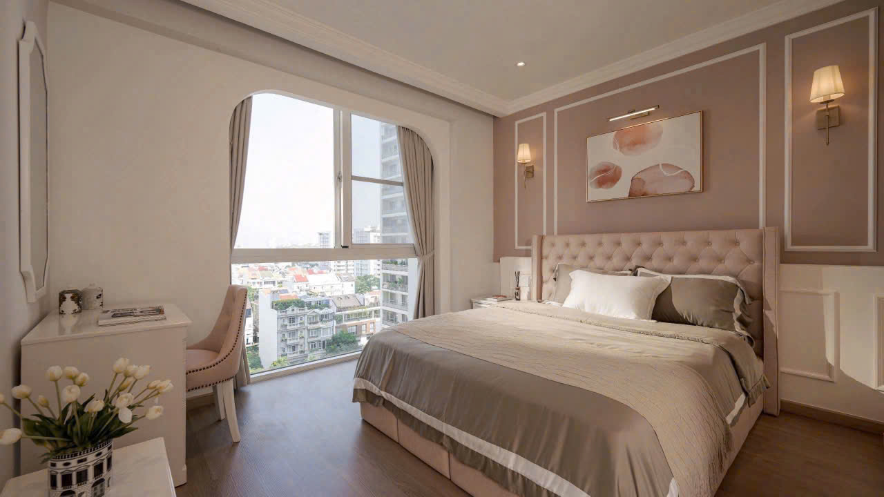 Cần cho thuê căn hộ Riverpark Residence view sông PMH Quận 7, dt135m2 3pn full nội thất giá 35 triệu