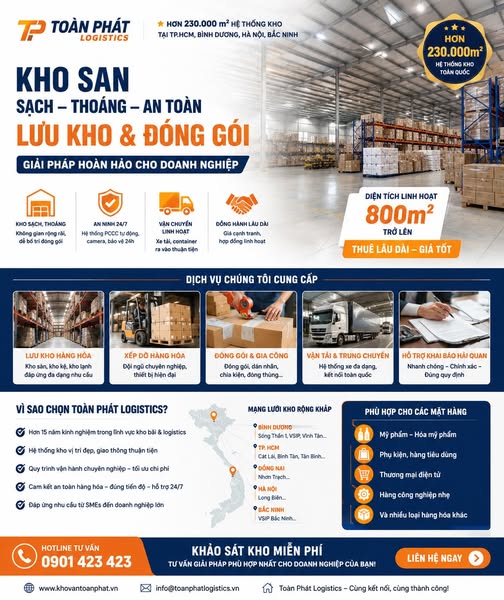 Cho thuê kho, nhà xưởng, đất tại Thủ Đức, Tp.HCM diện tích 230.000m2