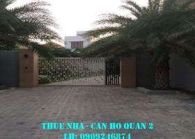 Cho thuê biệt thự hẻm Trần Não, Q2, 400m2, sân vườn, giá 40tr/tháng 975919