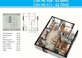 Cho thuê căn hộ Topaz Garden, DT: 63m2, 2PN, mới 100%, giá 7tr/th. LH: 0902.767.144 1237018