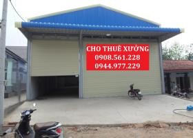 Cho thuê gấp nhà xưởng nằm trong cụm công nghiệp Quang Trung - Quận 12. DT: 250m2 giá 8tr/tháng. LH: 0944.977.229 91891