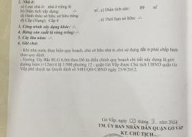 Chính chủ cần bán nhà tại  Đường Nguyễn Tư Giản, Phường 12, Quận Gò Vấp, Tp Hồ Chí Minh 2032416