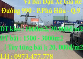Chính Chủ Cần Cho Thuê Kho Và Bãi Đậu Xe Gía Rẻ , Phường Phú Hữu , Quận 9. TP HCM 2038720