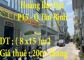 Cho Thuê mặt bằng kinh doanh 2 mặt tiền ở 95/1 Hoàng Bật Đạt, P15, Tân Bình, TP.HCM 2043160