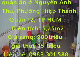 Chính chủ cần sang lại quán ăn ở Nguyễn Ảnh Thủ, Phường Hiệp Thành, Quận 12, TP HCM 2097747