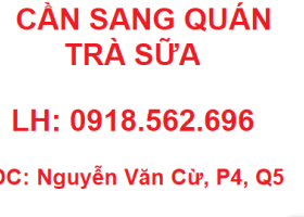 Sang quán trà sữa mặt tiền đường Nguyễn Văn Cừ, Phường 4, Quận 5 2106399