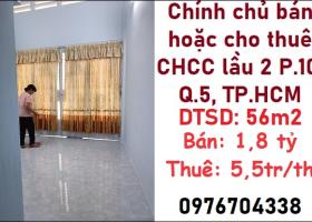 ⭐Chính chủ bán hoặc cho thuê CHCC lầu 2 P.10, Q.5, TP.HCM; 0976704338 2111920